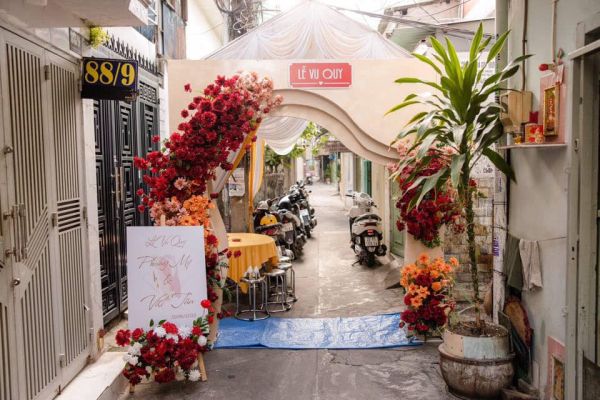 cổng hoa cưới đẹp