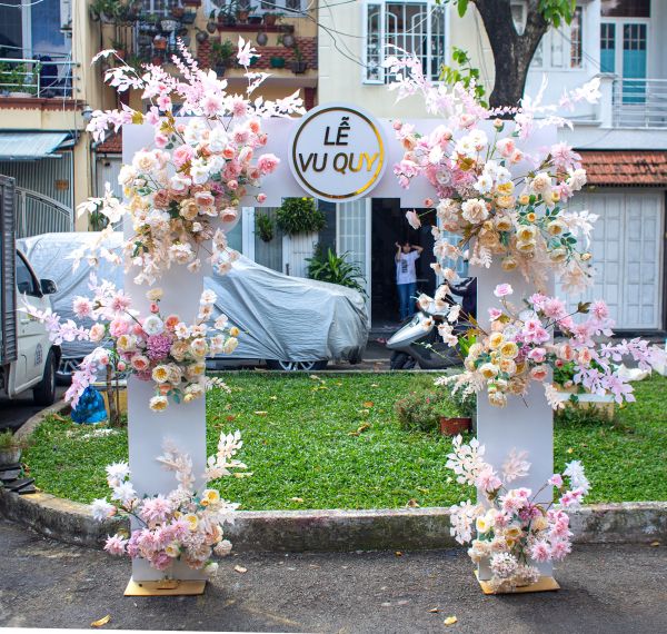 cổng hoa cưới nhà bè