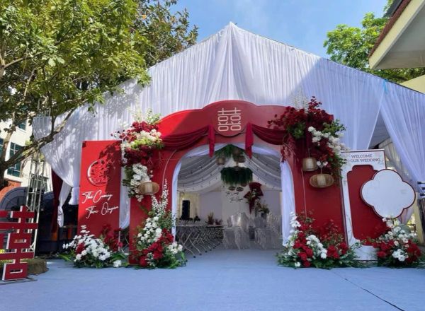 cổng hoa cưới đẹp