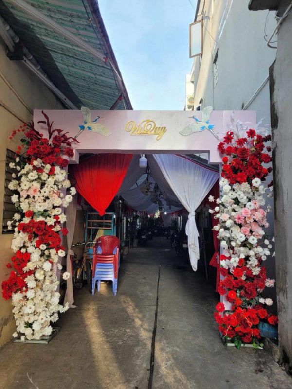cổng hoa cưới đẹp
