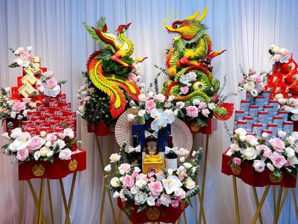 mâm quả cưới hỏi đẹp