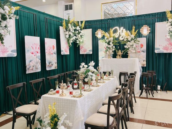 trang trí gia tiên độc đáo