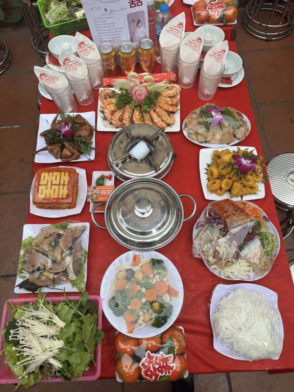 nấu tiệc cưới tại nhà